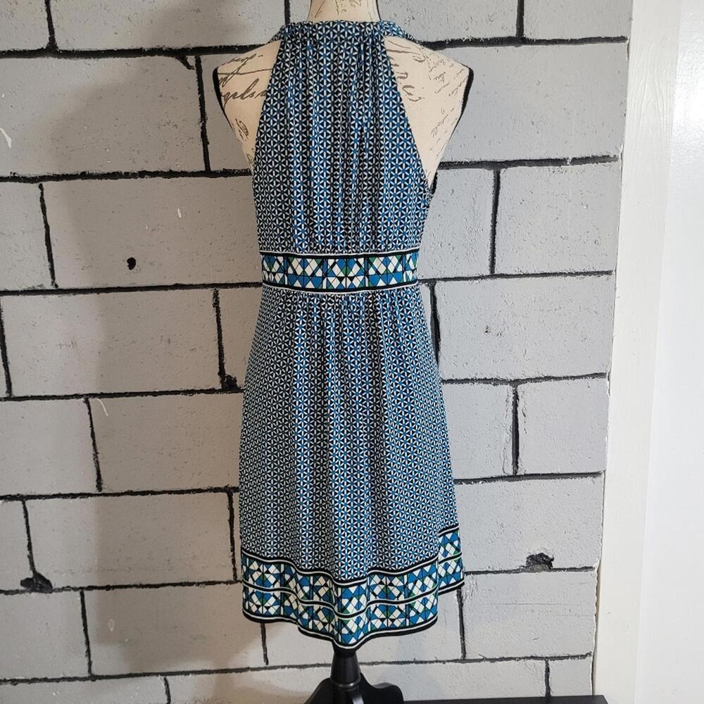 Bundle Sale! Max Studio Blue Patterned Halter Dre… - image 6